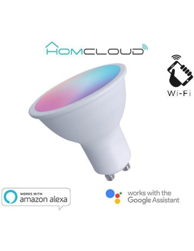 Faretto GU10 ad incasso Wi-FI RGB + Bianco caldo dimmerabile