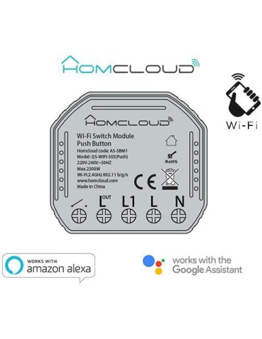 Modulo Pulsante&Interruttore 1CH Wi-Fi da incasso