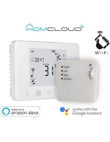 Cronotermostato digitale Homcloud wi-fi con ricevitore RF