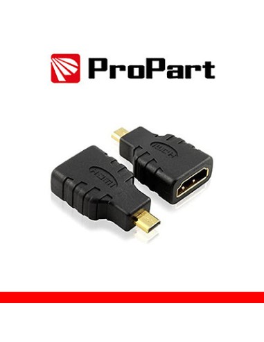 Adattatore Spina HDMI Micro(tipo D)-Presa HDMI (19PIN) dorat PROPART