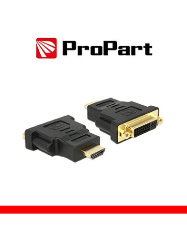 Adatt. Spina HDMI(19PIN)-Presa DVI-D Dual Link(24+5) dorato