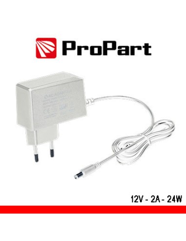 Alimentatore Switching tensione cost 12Vdc 2A (24W) Bianco