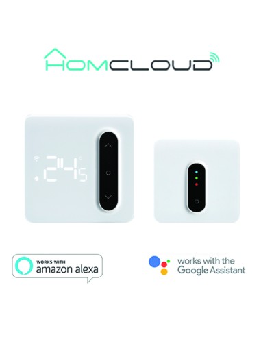 Cronotermostato digitale Smart Homcloud Wi-Fi + ricevitor RF