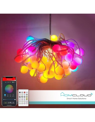 Catena 66 Sfere luminose Smart RGB-IC Wi-Fi + Bluetooth