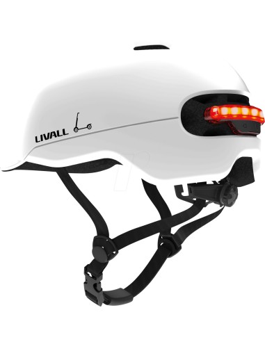 Casco bici e monopattino Smart Livall C20 Bianco - Taglia L