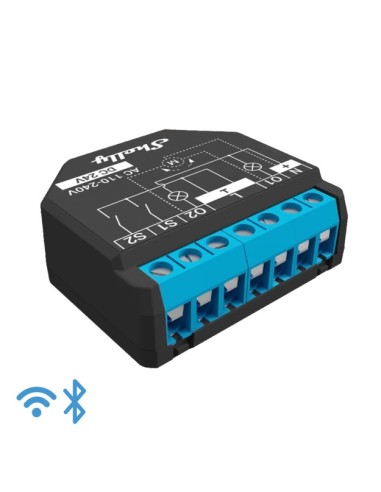 Shelly Plus 2PM - Smart Relay Tapparelle 16A AC/DC WiFi + PM