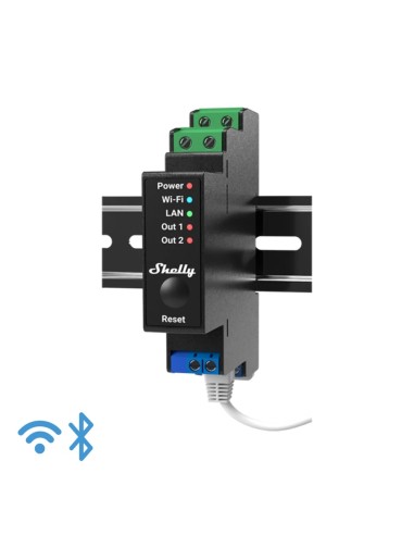 Shelly Pro 2PM - IP Smart Relay DIN 2ch. LAN/WiFi/BT + PM