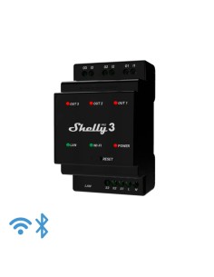 Shelly Pro 3 - IP Smart Relay DIN 3ch. LAN/WiFi/BT