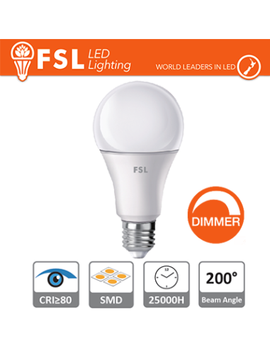 Lampada Goccia - 10W 4000K E27 Dimmerabile FSL