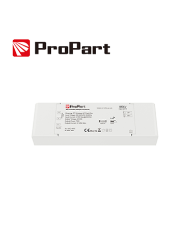 Alimentatore 1CH - 150W 24V RF Wireless, PUSH DIMMER PROPART