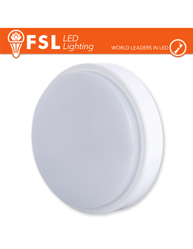 Plafoniera LED ROTONDA BIANCA 15W 3000K Ø180*55 IP54