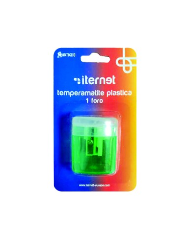 Temperamatite plastica 1 foro multicolore 24pz / scatola