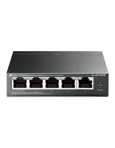 Switch 5 port Gigabit con 4-Port PoE+ TP-Link TL-SG105PE 