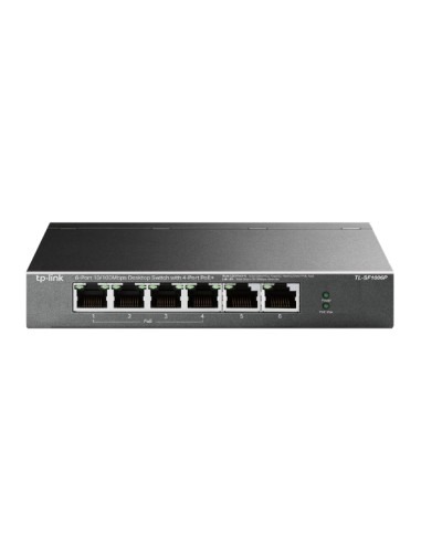 Switch desktop 6 port 10/100Mbps con 4 porte PoE+ TL-SF1006P