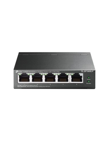 Switch Desktop 5 porte 10/100Mbps con 4-Port PoE TL-SF1005LP TP-Link