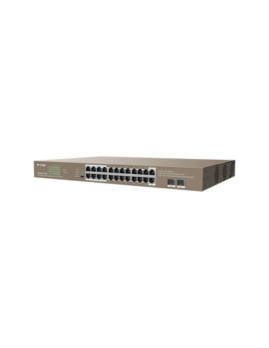 Switch Unmanaged 24 Porte PoE 100/1000 + 2SFP 410W 