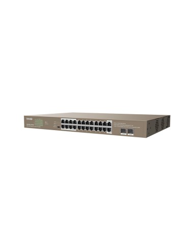 Switch Unmanaged 24 Porte PoE 100/1000 + 2SFP 410W - TENDA 