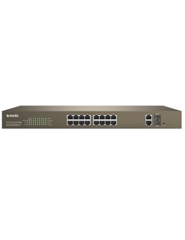 Switch PoE Web Smart 16 Porte 10/100+2Gb+2SFP Tenda TEF1218P