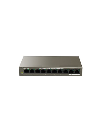 Switch 102W 8 porte PoE10/100Mbps + 2 Gb TEF1110P-8-102W