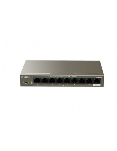 Switch 9 porte Gbit con 8 porte PoE+ IP-COM IC-G1109P-8-102W 