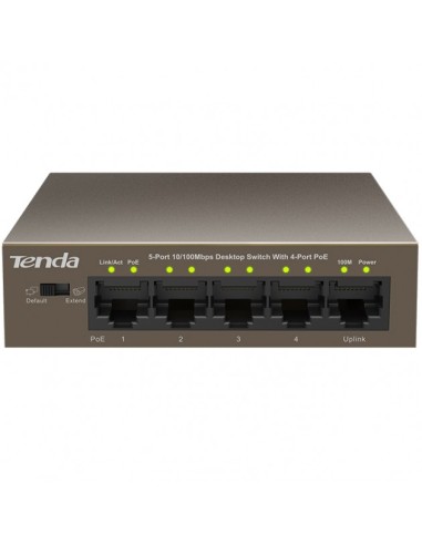 Switch Desktop 5 Porte 10/100 con 4 Porte PoE TEF1105P 63W