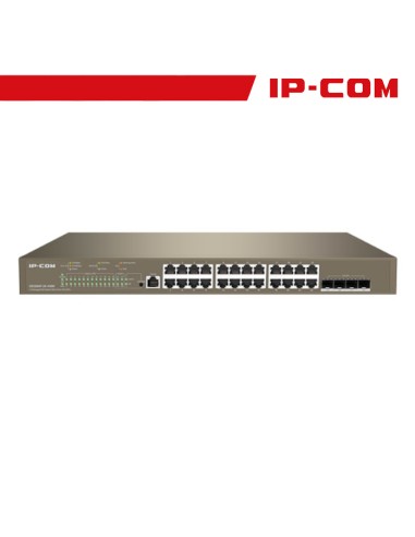 Switch PoE Cloud Managed 24 port GE + 4 SFP+ G5328XP-24-410W IP-COM