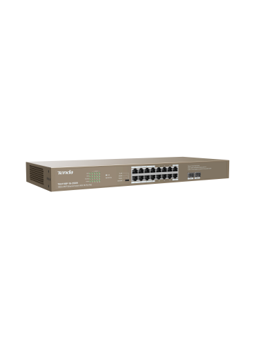 Switch Tenda 16-Porte PoE 16GE+2SFP - 250W