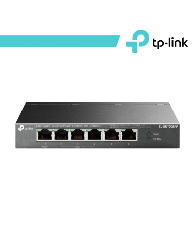 Switch Desktop 6 Porte Gigabit di cui 3 PoE+ e 1 PoE++