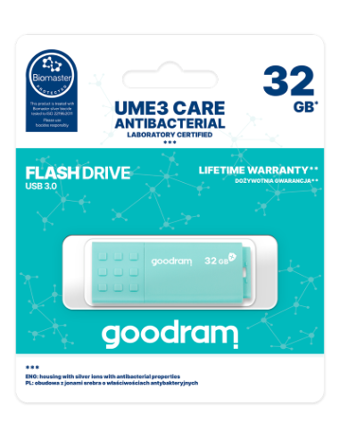 Pendrive GoodRAM 32GB UME3 CARE - ANTIBATTERICA - USB 3.