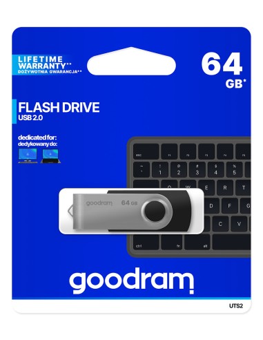 Chiavetta/Pendrive USB Goodram Twister 64GB nera USB 2.