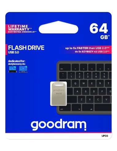 Pendrive metal GoodRAM POINT UPO3 64GB USB 3.0 - blister