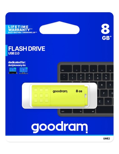 Pendrive GoodRAM 8GB UME2 yellow USB 2.