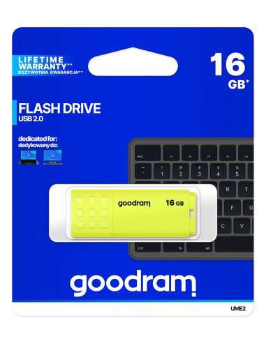 Pendrive GoodRAM 16GB UME2 yellow USB 2.