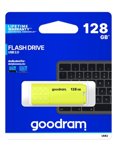 Pendrive GoodRAM 128GB UME2 yellow USB 2.