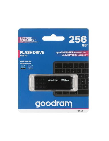 Pendrive GoodRAM 256GB BLACK USB 3.0 - retail blister