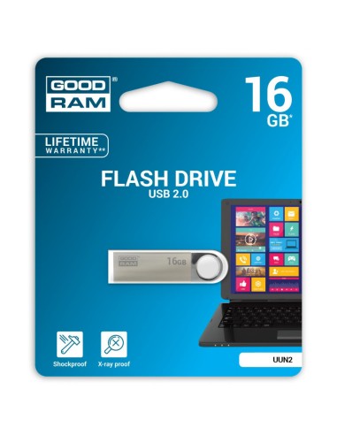 Pendrive GoodRAM 16GB UNN2 metal USB 2.0 - retail blister GOODRAM