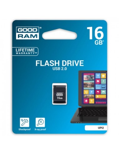 Pendrive Goodram UPI2 16GB USB MINI 2.0 blk - retail blister