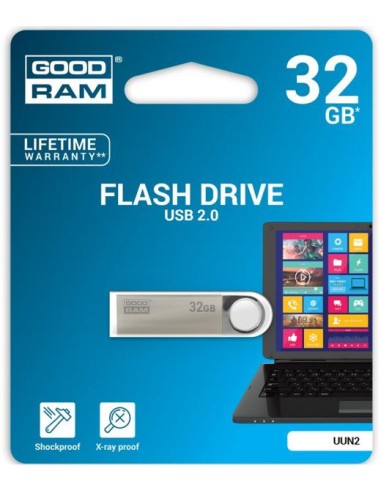 Pendrive GoodRAM 32GB UNN2 metal USB 2.0 - retail blister GOODRAM