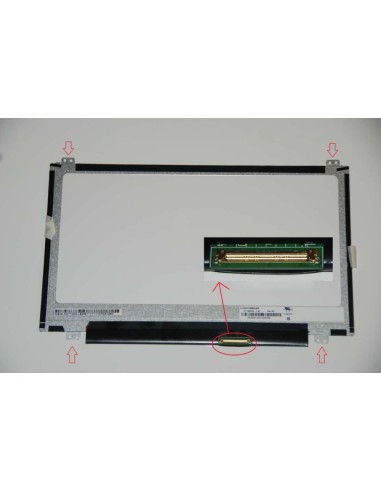 Display B116XTN04.0 Top/Bottom led 11.6 - 40 pin