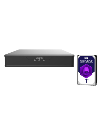 NVR Uniarch 16 Canali 8 Megapixel, 16 PoE,1HDD, Serie S2