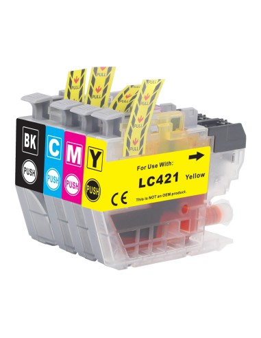 Cartuccia compatibile Brother LC 421 - Y