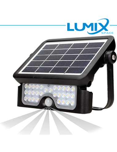 Faretto solare LED senza fili 500lm - con sensori