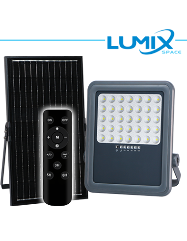 PROIETTORE SOLARE LED 200W + Telecomando e Crepuscolare