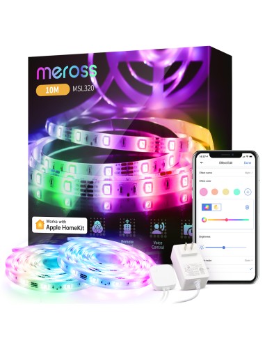 Meross Striscia LED RGBW Smart Wi-Fi 10m (2x5m) - Apple HomeKit Meross