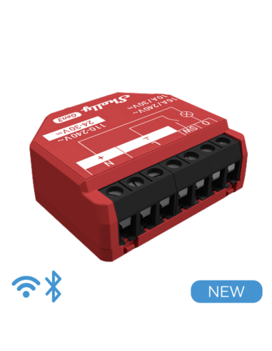 Shelly 1PM Gen 3 - Smart Relay 16A  AC/DC WiFi/BT PM