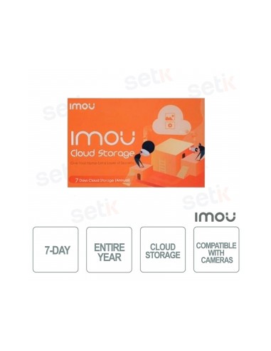 Imou New Cloud Storage Basic - Abbonamento Cloud 7gg per un anno Imou