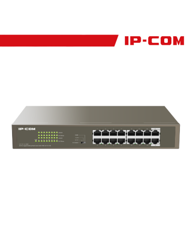 IP-COM Switch 16 porte Gigabit Desktop/Rackmount PoE - G1116P-16-150W