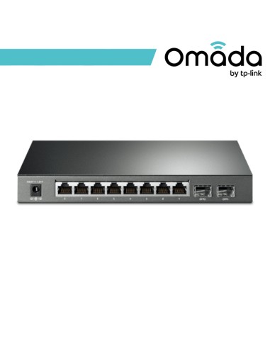 Omada Smart Switch JetStream Gigabit 8 Porte PoE+ 2 SFP - SG2210P Omada