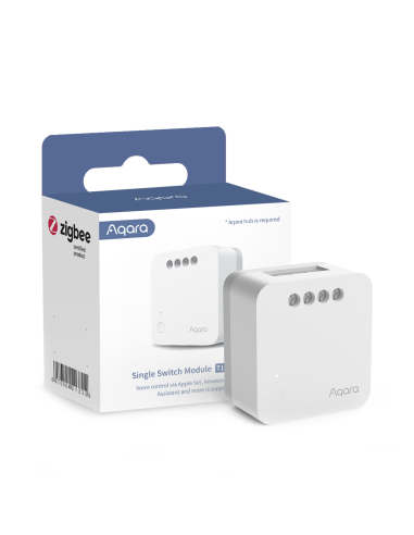 Aqara Modulo Interruttore Singolo T1 (Senza Neutro) Luci/Prese/ventilat Zigbee Aqara